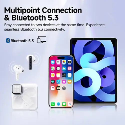 هدفون بلوتوثی کیو سی وای مدل MeloBuds Neo (5)